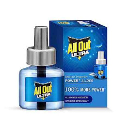 All Out Ultra Power+ Slider Mosquito Repellent Refill With Machine - 45Ml, Lotion, Patch, Granule